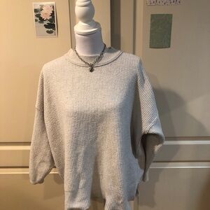 Aerie Light Gray Women's Cowl Neck Sweater